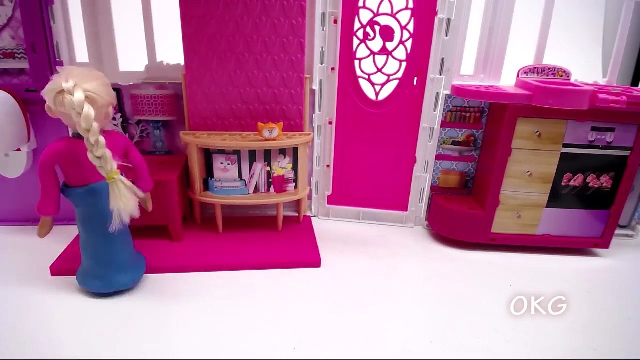 Spiderman Superhero Bad Moments - Princess Frozen Elsa Cartoon Play Doh Stop Motion Movie