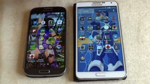 Samsung Galaxy S4 vs. Galaxy Note 3 Android 4.4.2 AnTuTu Benchmark test