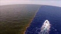 Watch amazing and awesome video . Atlantic and Pacific Ocean meet at the point of mid Ocean.
