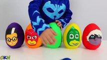 Des œufs amusement amusement masques ouverture jouer jouets avec disney pj doh surprise catboy gekko owlette ckn