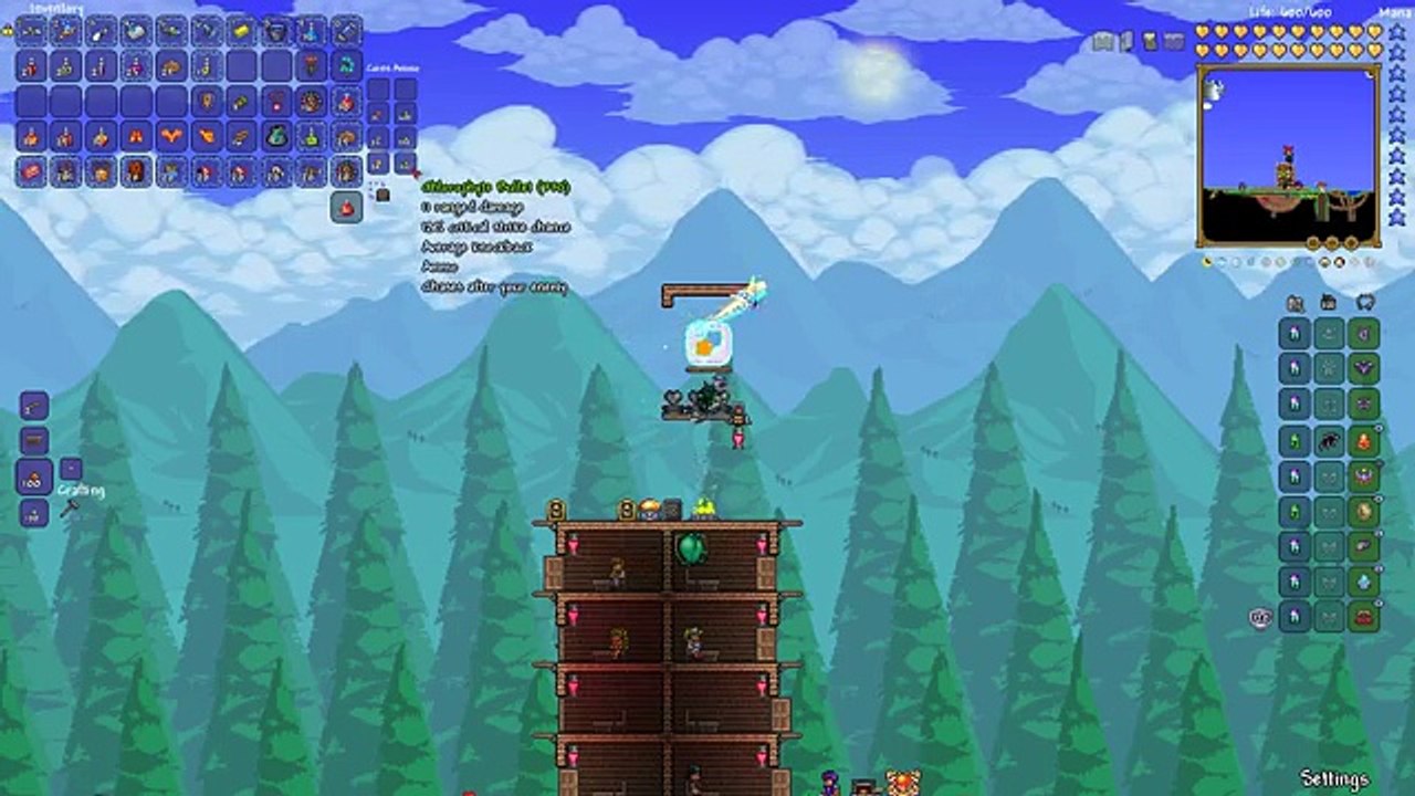 Terraria - Cheese the Moon Lord - Expert Mode - Defense Stack