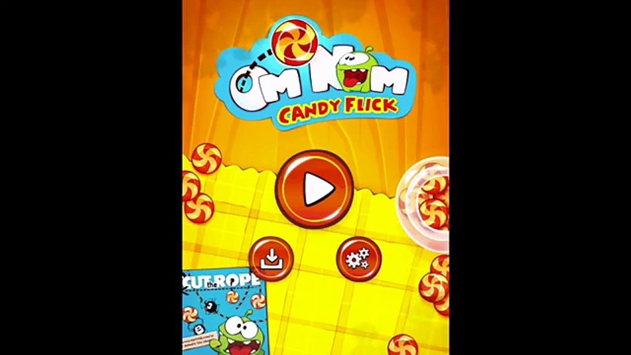 Om Nom in 3D! Candy Flick - Cut the Rope - best app games for kids - no narration