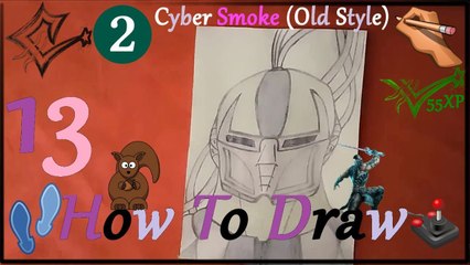 ✍ How To Draw 13 | Cyber Smoke (Old Style) | Easy | Mortal Kombat