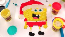 OFFICIAL Santa Spongebob Claus Super Simple Play doh Christmas Draw Clay Plastilina Stop Motion