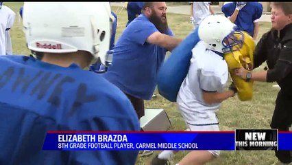 Indiana Middle School Embraces Female Football Coach, Players