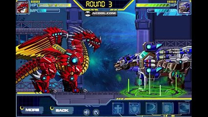 Robot Angry Bear VS Robot Red Dragon - Game Show - Game Play - new - HD