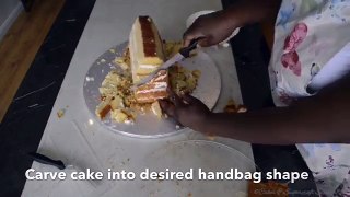 HANDBAG CAKE-: How to make a handbag cake tutorial by Busi Christian-Iwuagwu