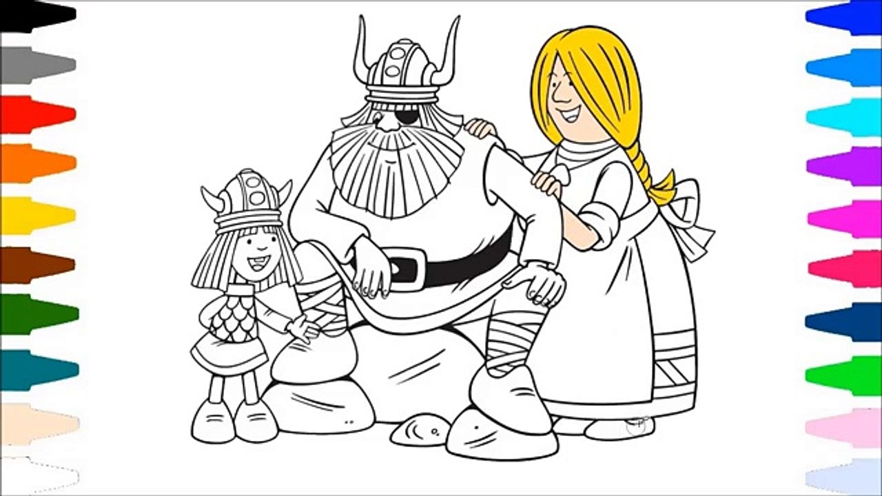 Vikingler Boyama Sayfası - Çizim ve Boyama - TR Çocuk