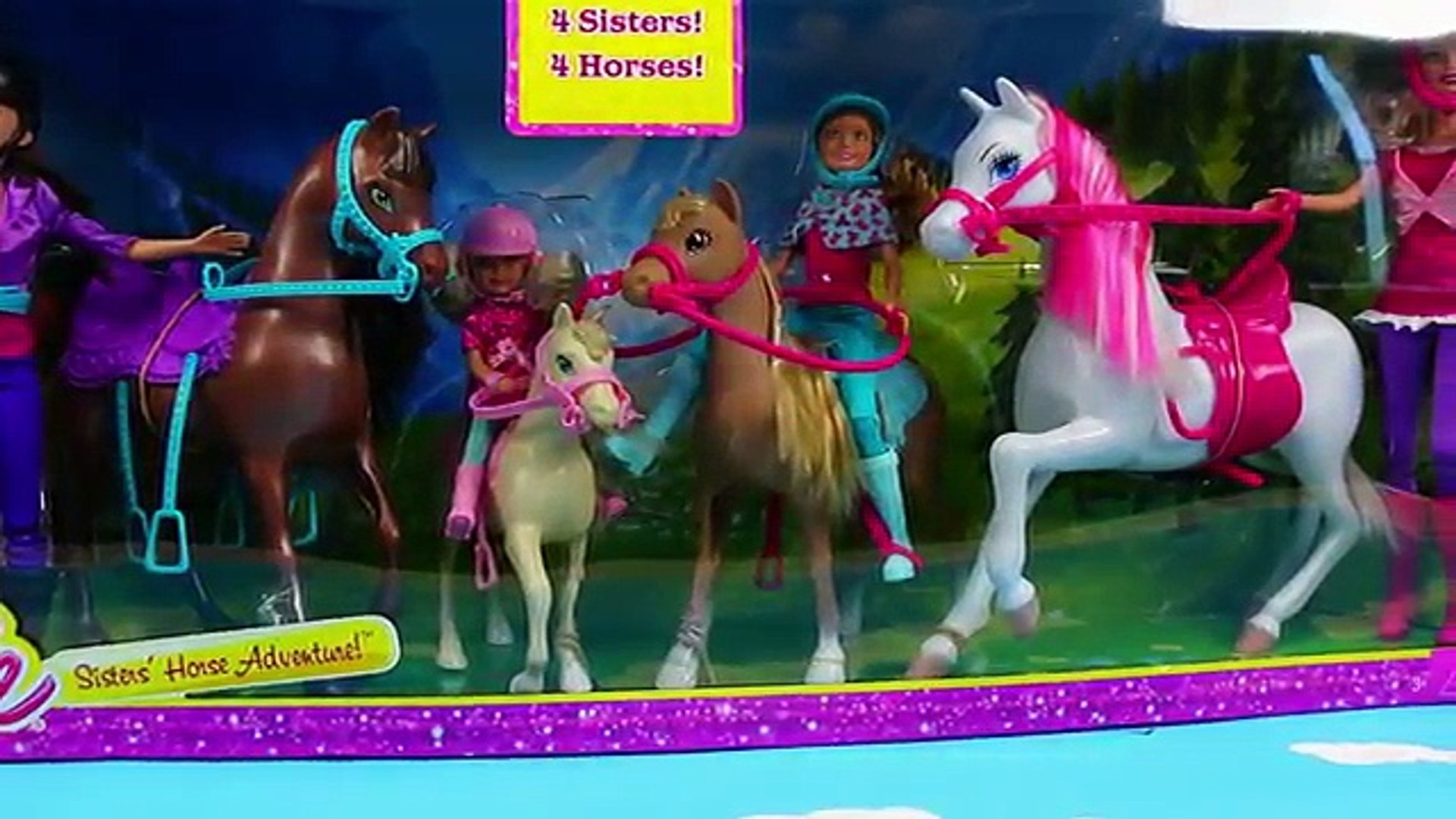 barbie sisters horse adventure playset