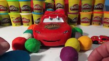 Play Doh Surprise Eggs, Pixar Cars Lightning McQueen and 12 Play Doh Surprise Eggs with Giant Lightn