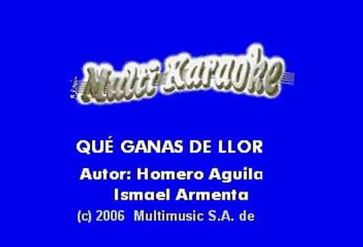 Los Freddy's - Que ganas de llorar (Karaoke)