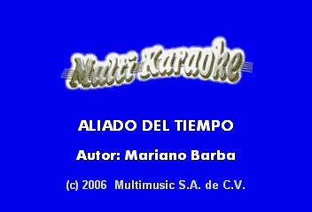 Mariano Barba - Aliado del tiempo (Karaoke)