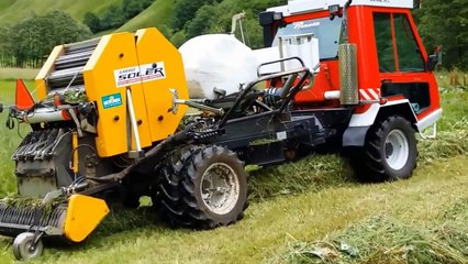 World Amazing Hay Bale Handling Modern Agriculture Equipment Mega Machines Tractor, Packer