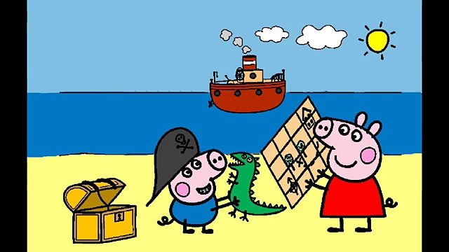 Peppa Pig Coloring Pages for Kids ► Peppa Pig Coloring Games ► Peppa Pig Treasure Hunt Coloring Book