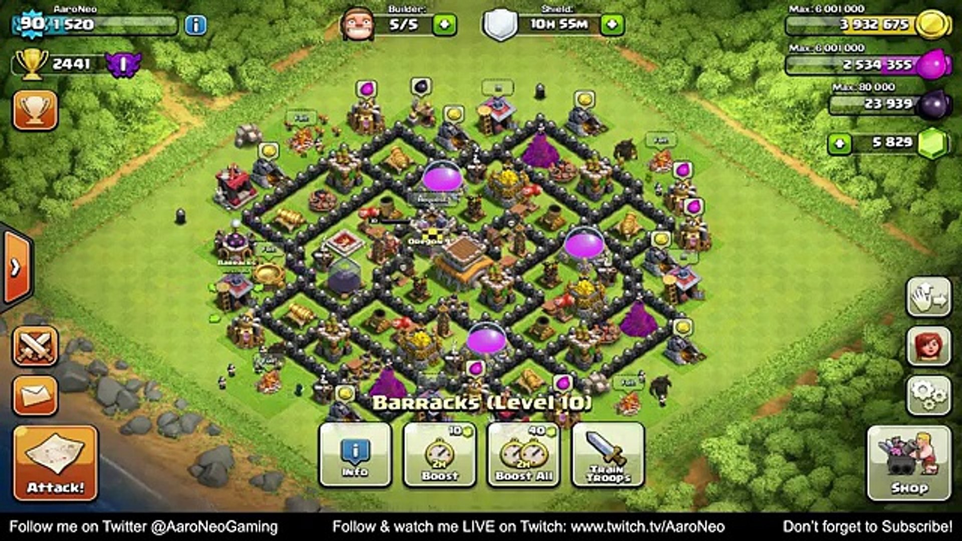 COC TH lvl 8  Clash of Clans Strategy