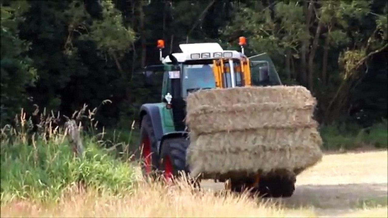 World Amazing Modern Agriculture Heavy Equipment Mega Machines Hay Bale Handling Tractor,