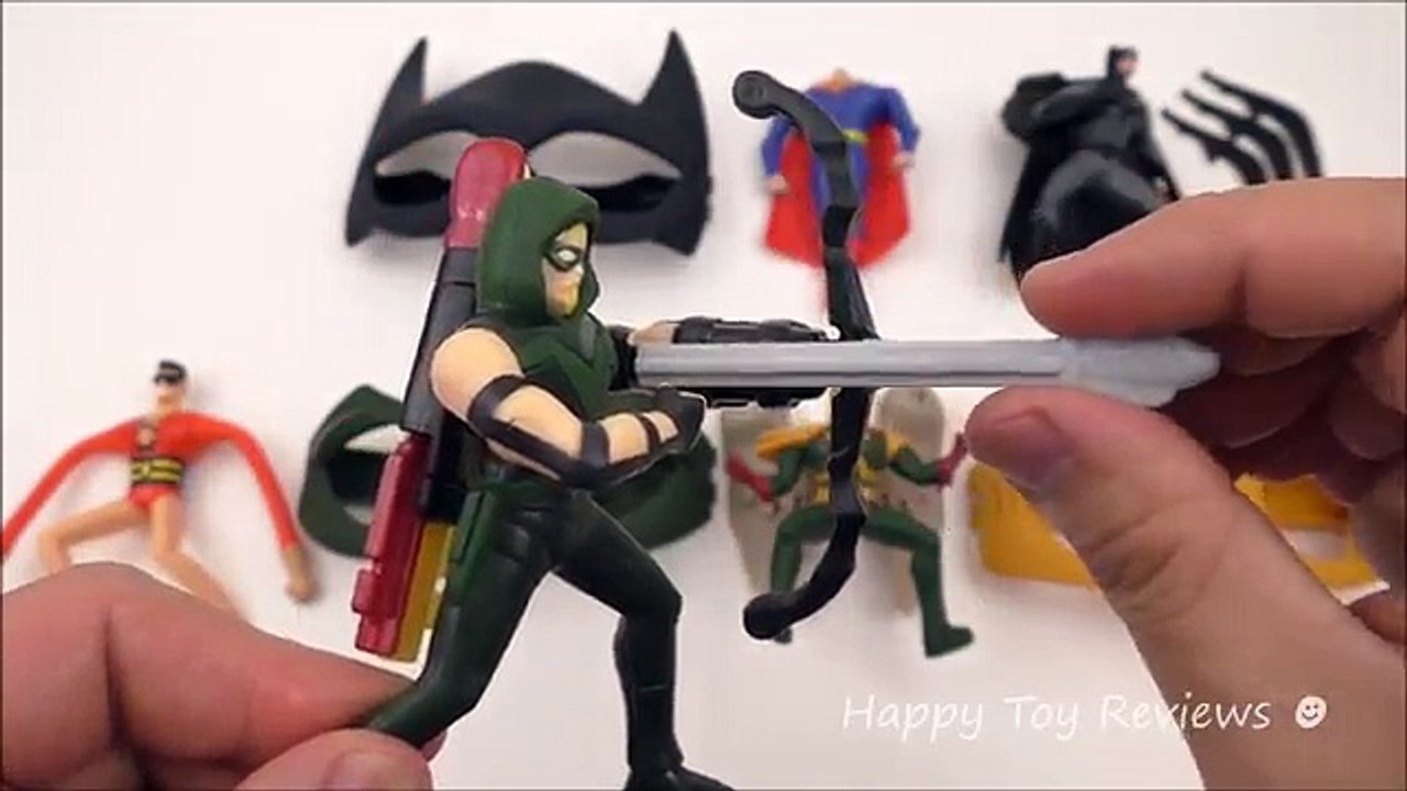 2016 McDONALDS JUSTICE LEAGUE ACTION HAPPY MEAL TOYS SET 8 BATMAN SUPERMAN DC SUPER HERO UNBOXING