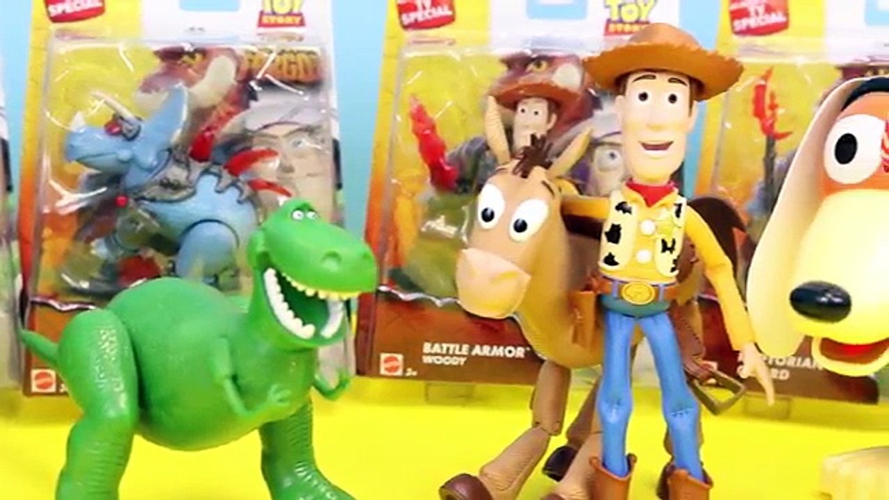 Disney Toy Story That Time Forgot NEW Battle Armor Buzz Lightyear with Woody and Reptillus