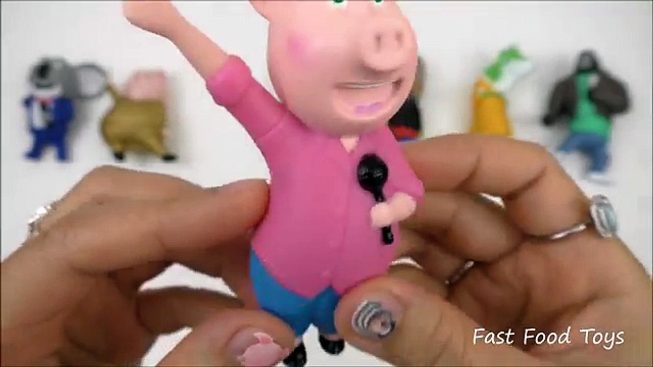 2016 FULL SET SING MOVIE McDONALDS HAPPY MEAL KIDS TOYS TOKENS COLLECTION ILLUMINATION CANTA USA