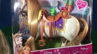 RAPUNZELS HORSE MAXIMUS Disney Princess Hasbro Fun Kids Toy Videos