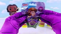 Disney Moana Play-Doh Surprise Eggs Tubs Learn Colors Toy Surprises