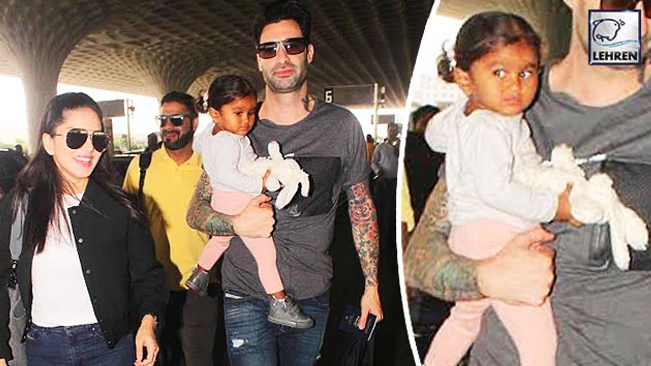 Sunny Leones Daughter Nisha Confidently Poses For Shutterbugs