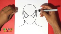 Como dibujar al hombre araña - How to draw spiderman