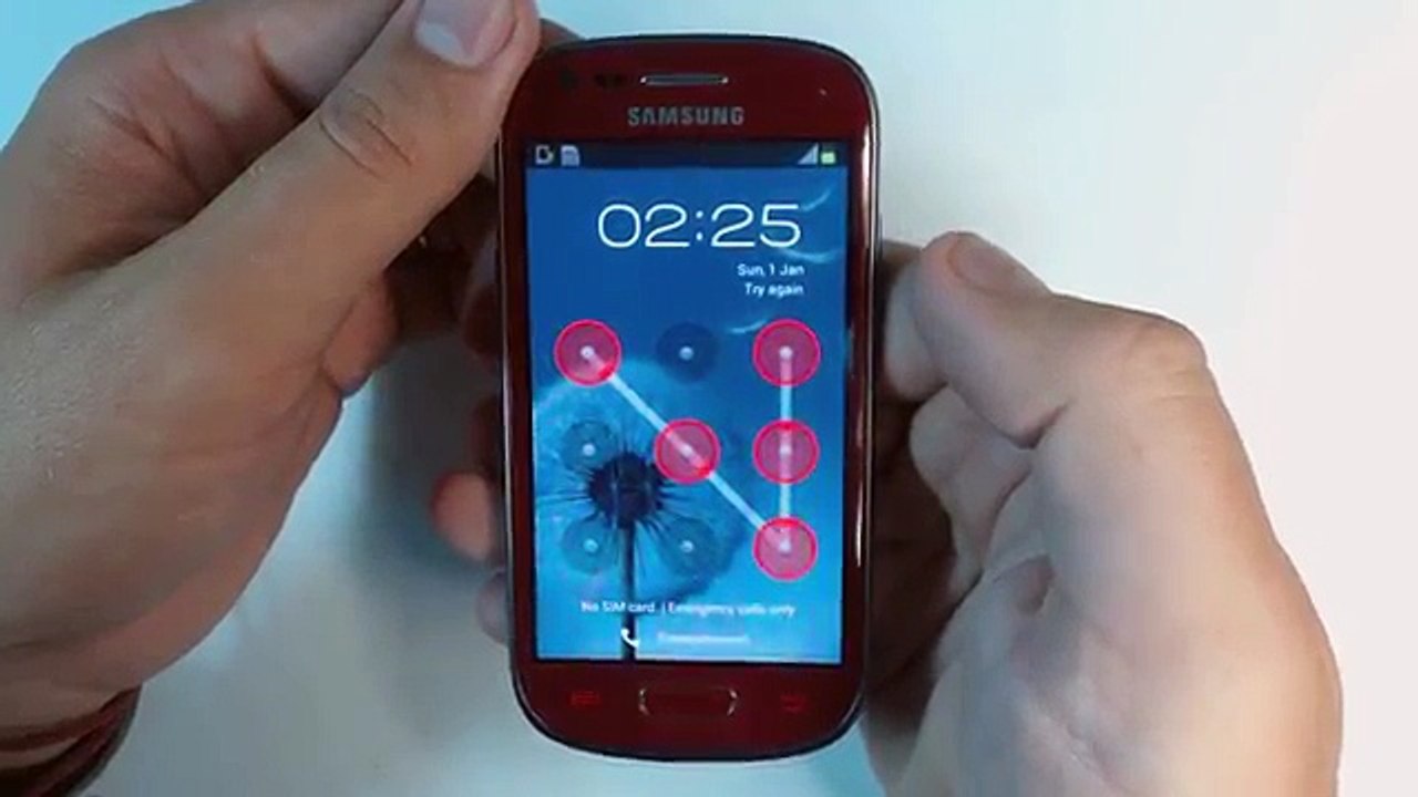 Samsung Galaxy S3 mini I8190 - How to remove pattern lock by hard reset