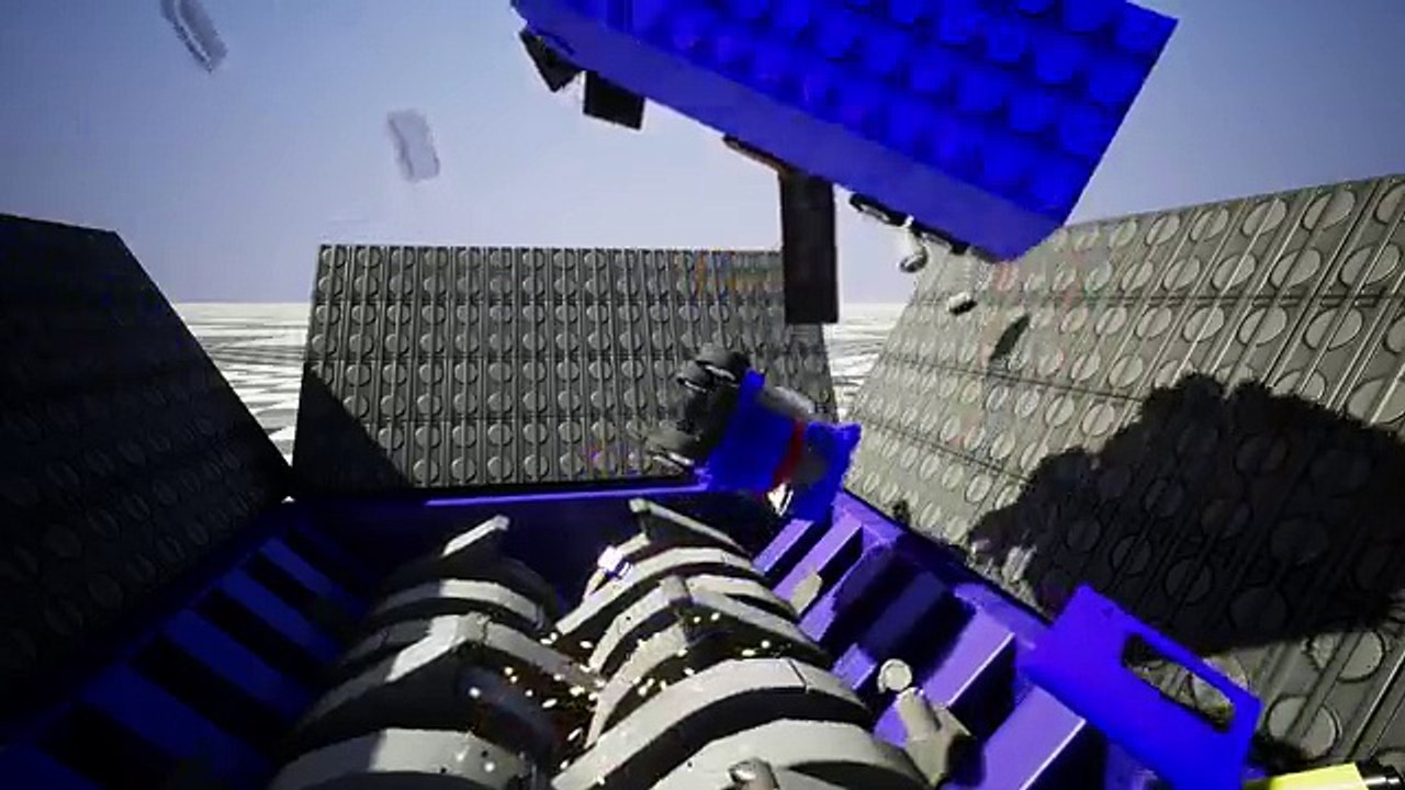 Mini Shredder Shredding Lego Vehicle #2 | Brick Rigs