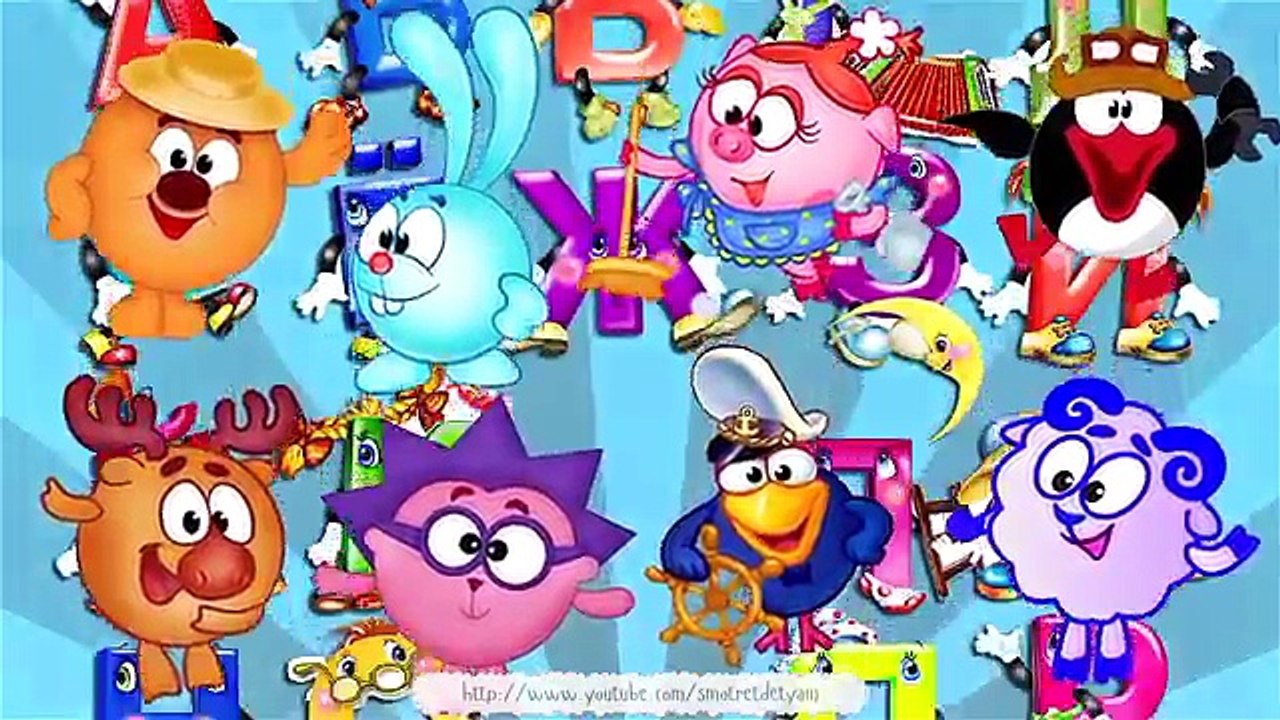 Смешарики, учим буквы, азбука, алфавит, развивающие мультики, kikoriki, smeshariki - Буква Г