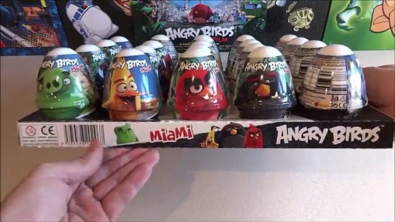 2016 Angry Birds Movie 24 Surprise Eggs Figures Complete Set Juguetes Huevos Sorpresa