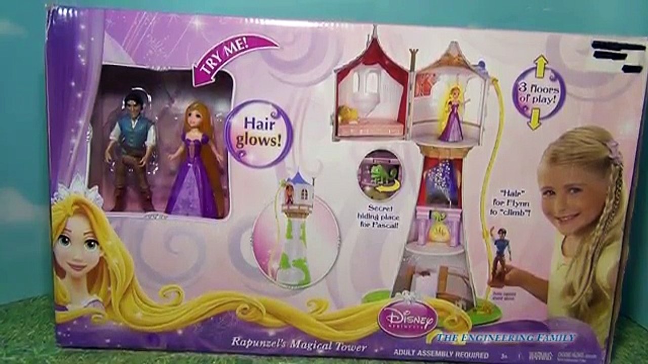 RAPUNZEL Magical Tower a Disney Tangled Movie Rapunzel Toys Video Unboxing