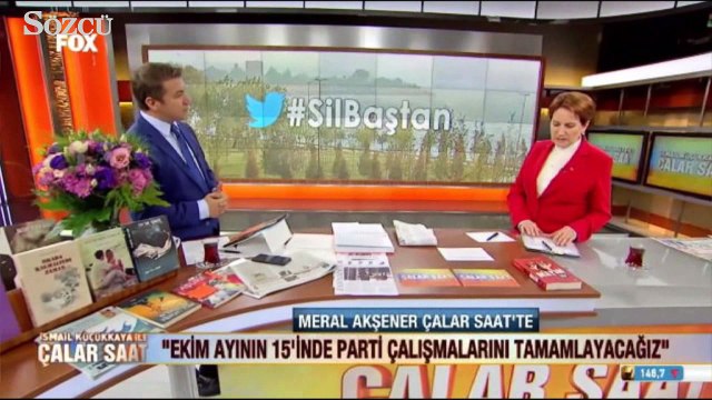 Meral Akşener yeni partinin ilanın 15 Ekim'de yapılacağını söyledi