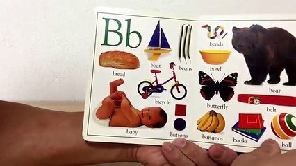 My first abc board book - Actual pictures! Increase your childs vocabulary!