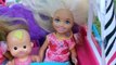 Frozen Elsa and Annas children captured by Arendelle dragon! Barbie Chelsea Fun Frozen Doll Viideos
