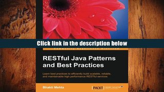 FREE [DOWNLOAD] RESTful Java Patterns and Best Practices Bhakti Mehta Full Book