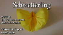 Serviette-Schmetterling Anleitung