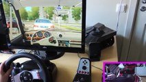 Funny Pro Mom play - City Car Driving simulator with Logitech G27, fully manual gearbox, clutch