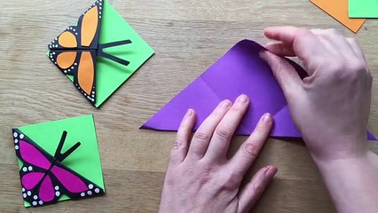 Signet papillon origamis origami