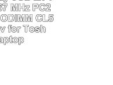 Komputerbay 8GB 2x 4GB DDR2 667 MHz PC2 5300 5400 SODIMM CL5 200pin 18v for Toshiba
