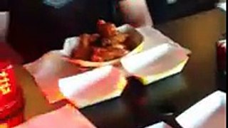 Kid Takes on Spicy Wing Challenge