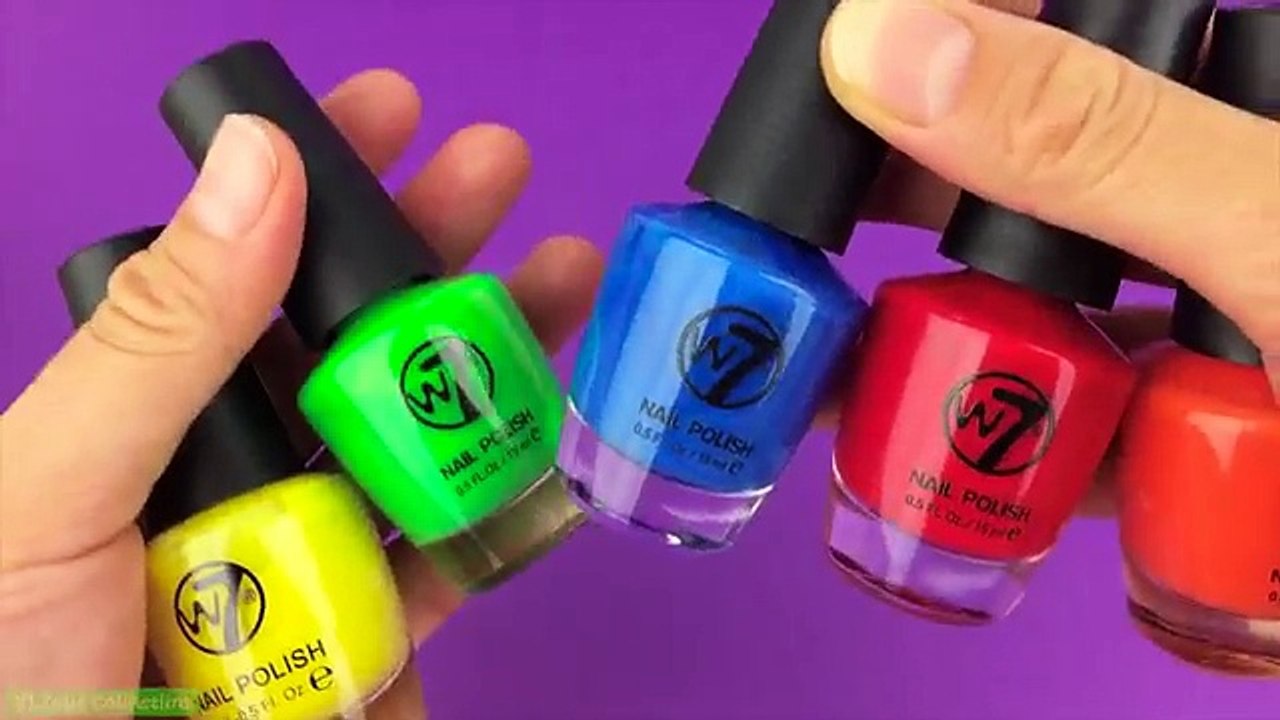 Nail Polish Learn Colors Finger Family Song Nursery Rhymes Fun for Children