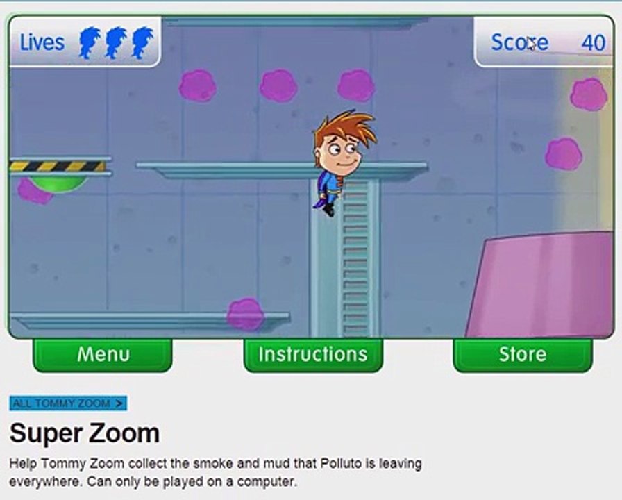 Cbeebies Tommy Zoom Superzoom Game