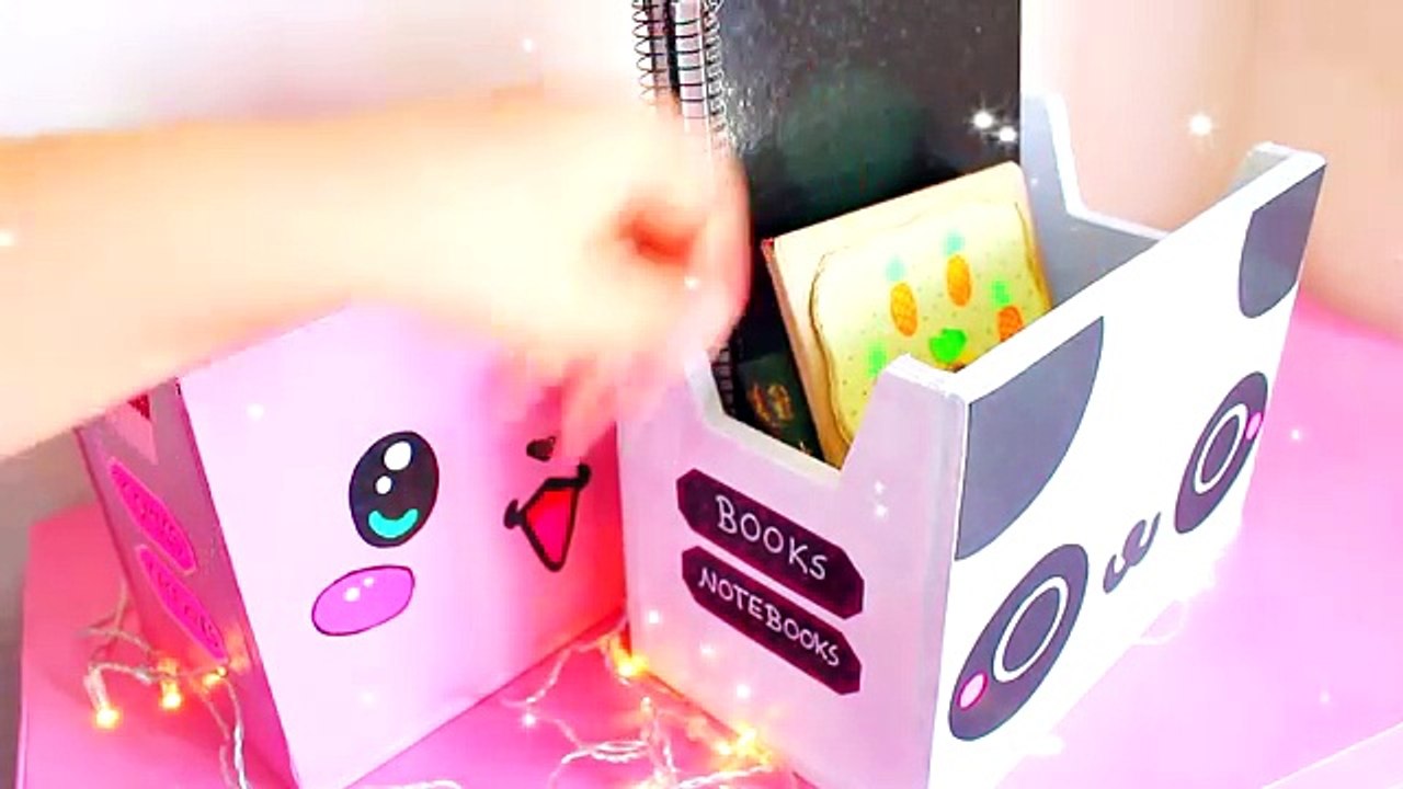 DIY Organizador Kawaii de CARTON - Mery