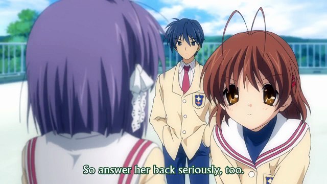 Clannad Nagisa and Ryou misleading scene