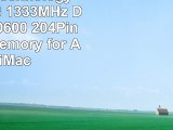 Kingston Technology 8GB 1x8 GB 1333MHz DDR3 PC3 10600 204Pin SODIMM Memory for Apple