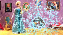 Disney Princess Anna Doll Opens Mini Elsa Animators Playset - Stop Motion Frozen Movie Clips