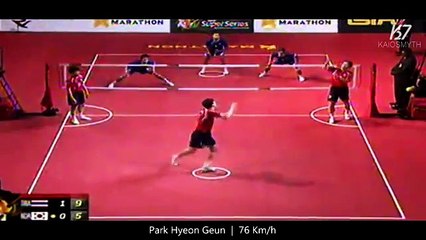 Sepak Takraw ● Top 10 Fastest Serves ● Tekong