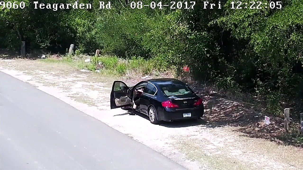 Abbandona il cane in strada e scappa, ma qualcuno gli rovina