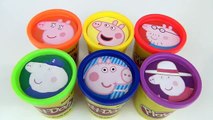 Learn Colors with Nick Jr. PEPPA PIG Play doh Toy Surprises, George, Mummy, Daddy, Grandpa / TUYC